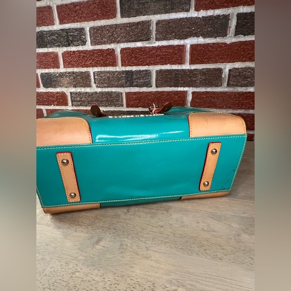Dooney And Bourke‎ Satchel Bag - Patent Leather Ocean Teal - Picture 16 of 16